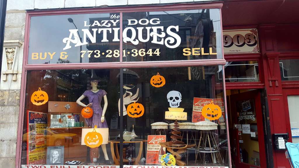 lazy dog, antiques